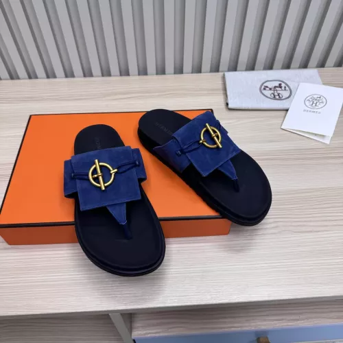 Replica Hermes Slippers For Men #1293066 $98.00 USD for Wholesale