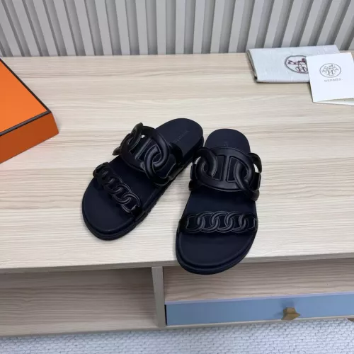 Replica Hermes Slippers For Men #1293079 $100.00 USD for Wholesale