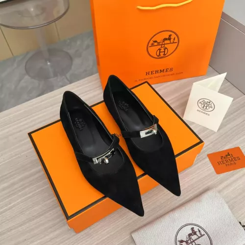 Replica Hermes Flat Shoes For Women #1293085 $102.00 USD for Wholesale