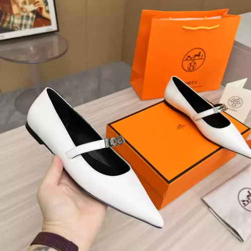 Replica Hermes Flat Shoes For Women #1293086 $102.00 USD for Wholesale