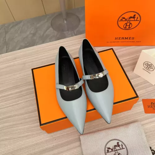 Replica Hermes Flat Shoes For Women #1293087 $102.00 USD for Wholesale