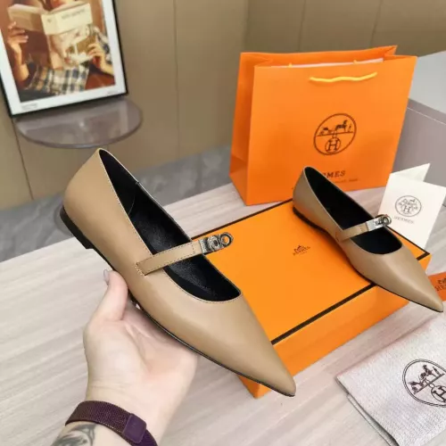 Replica Hermes Flat Shoes For Women #1293088 $102.00 USD for Wholesale