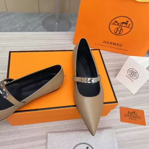 Replica Hermes Flat Shoes For Women #1293088 $102.00 USD for Wholesale