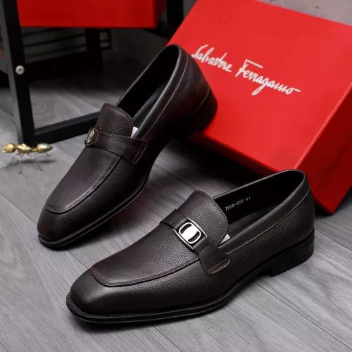 Salvatore Ferragamo Leather Shoes For Men #1293094 $85.00 USD, Wholesale Replica Salvatore Ferragamo Leather Shoes