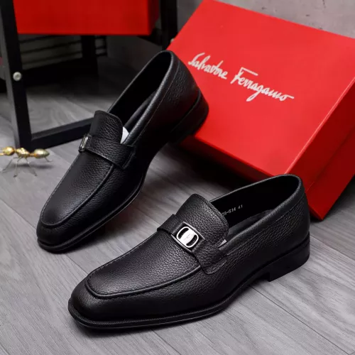 Salvatore Ferragamo Leather Shoes For Men #1293102 $85.00 USD, Wholesale Replica Salvatore Ferragamo Leather Shoes