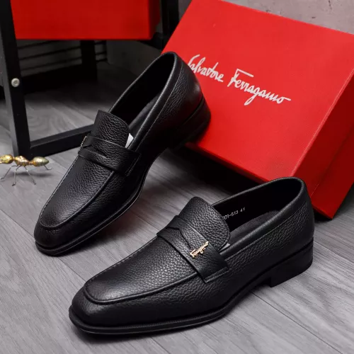 Salvatore Ferragamo Leather Shoes For Men #1293105 $85.00 USD, Wholesale Replica Salvatore Ferragamo Leather Shoes