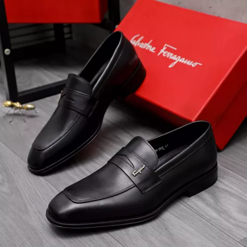 Salvatore Ferragamo Leather Shoes For Men #1293112 $85.00 USD, Wholesale Replica Salvatore Ferragamo Leather Shoes