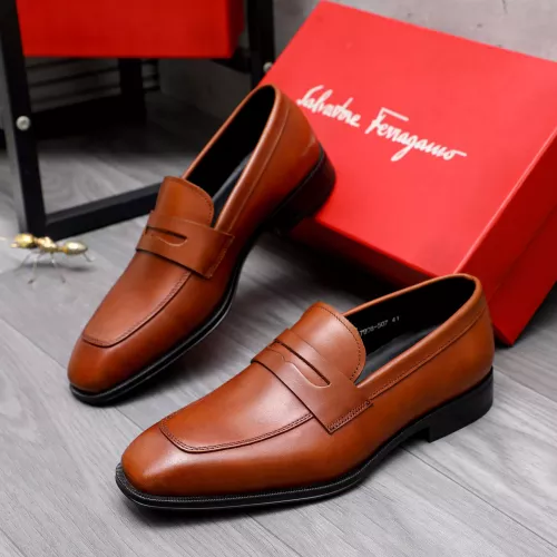 Salvatore Ferragamo Leather Shoes For Men #1293114 $85.00 USD, Wholesale Replica Salvatore Ferragamo Leather Shoes