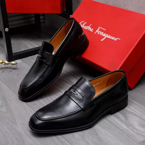 Salvatore Ferragamo Leather Shoes For Men #1293121 $85.00 USD, Wholesale Replica Salvatore Ferragamo Leather Shoes