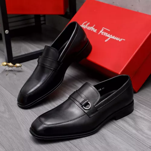 Salvatore Ferragamo Leather Shoes For Men #1293126 $85.00 USD, Wholesale Replica Salvatore Ferragamo Leather Shoes