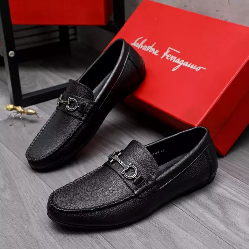 Salvatore Ferragamo Leather Shoes For Men #1293131 $85.00 USD, Wholesale Replica Salvatore Ferragamo Leather Shoes