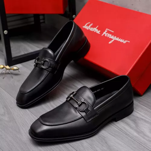 Salvatore Ferragamo Leather Shoes For Men #1293135 $85.00 USD, Wholesale Replica Salvatore Ferragamo Leather Shoes