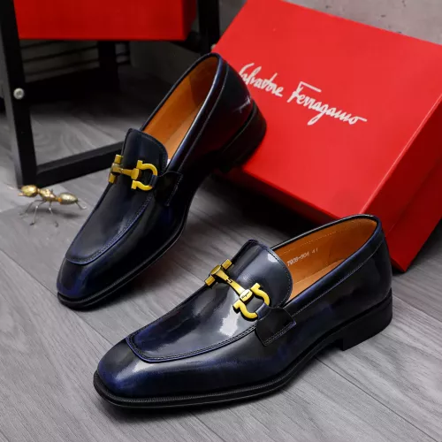 Salvatore Ferragamo Leather Shoes For Men #1293139 $85.00 USD, Wholesale Replica Salvatore Ferragamo Leather Shoes