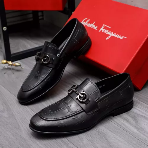 Salvatore Ferragamo Leather Shoes For Men #1293146 $85.00 USD, Wholesale Replica Salvatore Ferragamo Leather Shoes