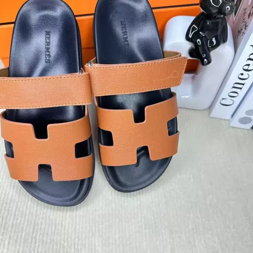 Replica Hermes Slippers For Men #1293229 $60.00 USD for Wholesale