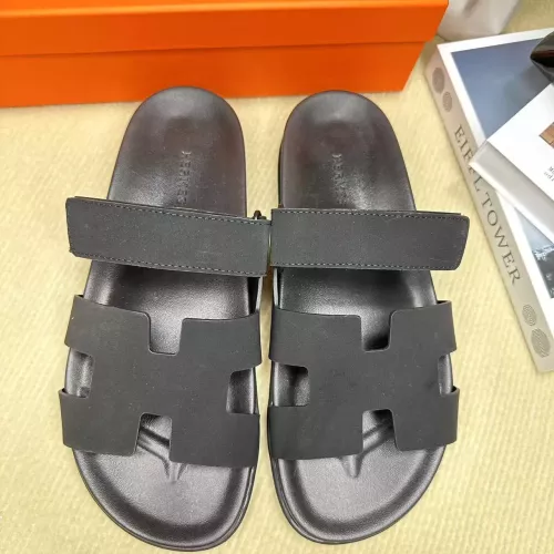 Replica Hermes Slippers For Men #1293238 $60.00 USD for Wholesale