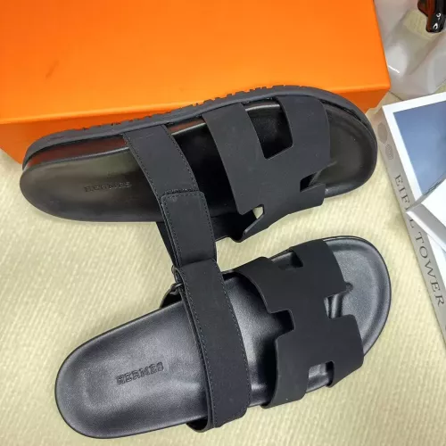 Replica Hermes Slippers For Men #1293238 $60.00 USD for Wholesale