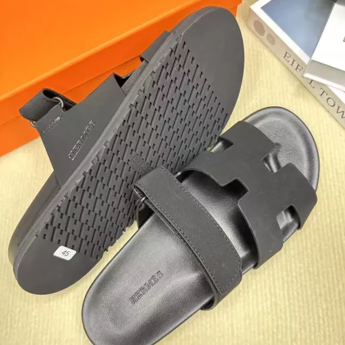 Replica Hermes Slippers For Men #1293238 $60.00 USD for Wholesale