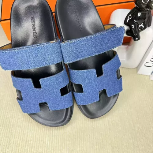 Replica Hermes Slippers For Men #1293255 $60.00 USD for Wholesale