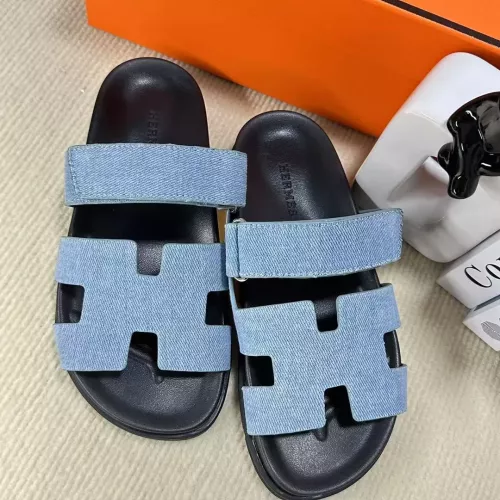 Replica Hermes Slippers For Men #1293262 $60.00 USD for Wholesale