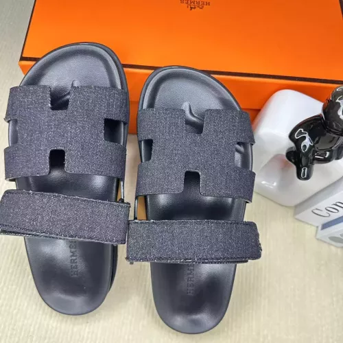 Replica Hermes Slippers For Men #1293272 $60.00 USD for Wholesale