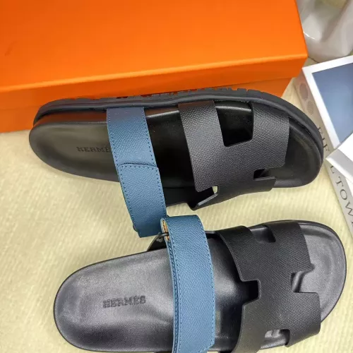 Replica Hermes Slippers For Men #1293277 $60.00 USD for Wholesale