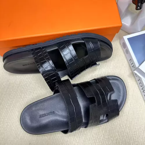 Replica Hermes Slippers For Men #1293279 $60.00 USD for Wholesale