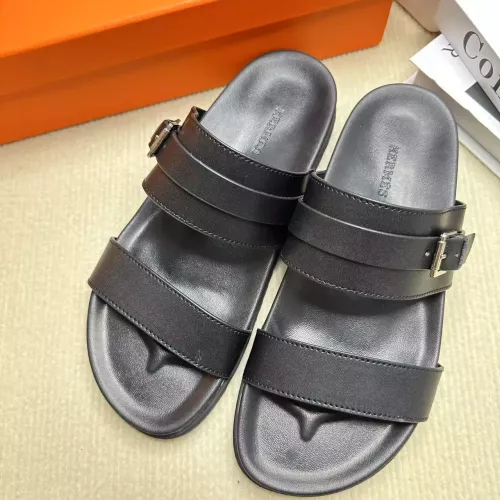 Replica Hermes Slippers For Men #1293286 $60.00 USD for Wholesale