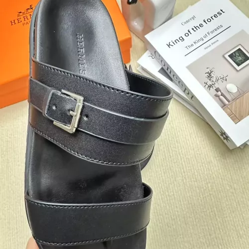 Replica Hermes Slippers For Men #1293286 $60.00 USD for Wholesale