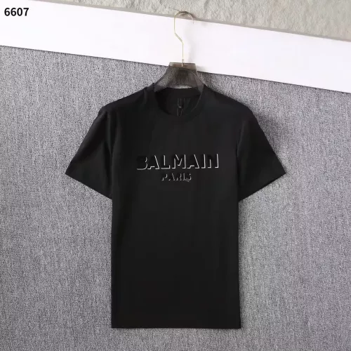 Balmain T-Shirts Short Sleeved For Men #1293337 $32.00 USD, Wholesale Replica Balmain T-Shirts