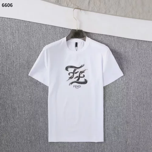 Fendi T-Shirts Short Sleeved For Men #1293362 $32.00 USD, Wholesale Replica Fendi T-Shirts