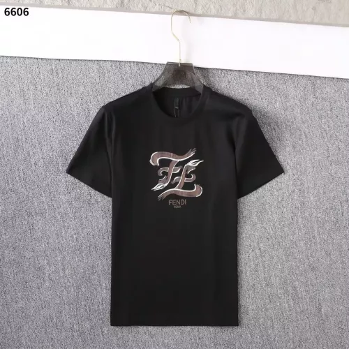 Fendi T-Shirts Short Sleeved For Men #1293364 $32.00 USD, Wholesale Replica Fendi T-Shirts