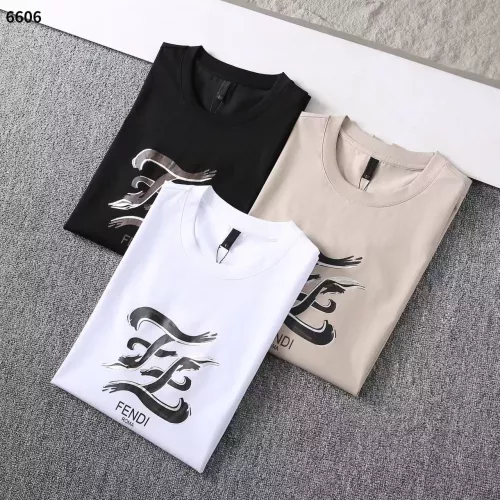 Replica Fendi T-Shirts Short Sleeved For Men #1293364 $32.00 USD for Wholesale