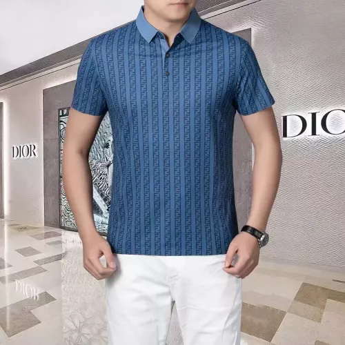 Fendi T-Shirts Short Sleeved For Men #1293399 $38.00 USD, Wholesale Replica Fendi T-Shirts