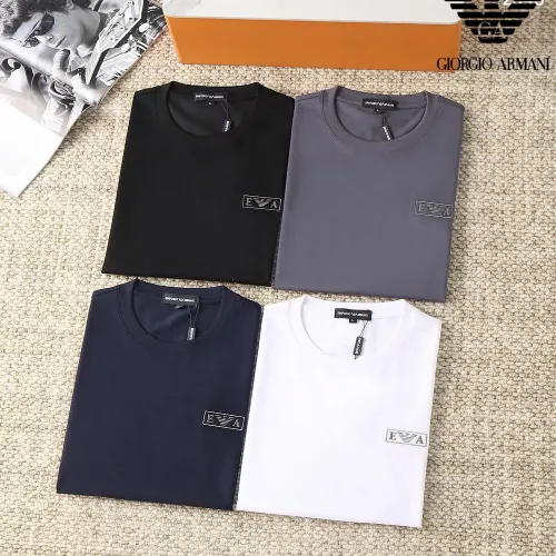 Replica Armani T-Shirts Short Sleeved For Men #1293438 $38.00 USD for Wholesale