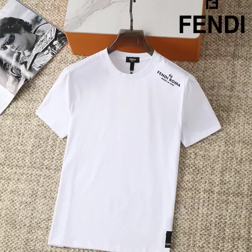 Fendi T-Shirts Short Sleeved For Men #1293444 $38.00 USD, Wholesale Replica Fendi T-Shirts