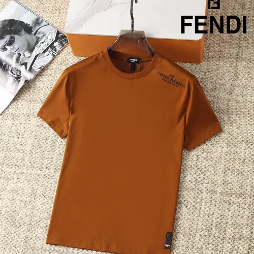 Fendi T-Shirts Short Sleeved For Men #1293445 $38.00 USD, Wholesale Replica Fendi T-Shirts