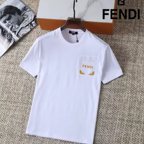 Fendi T-Shirts Short Sleeved For Men #1293447 $38.00 USD, Wholesale Replica Fendi T-Shirts