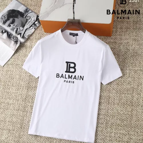 Balmain T-Shirts Short Sleeved For Men #1293452 $38.00 USD, Wholesale Replica Balmain T-Shirts