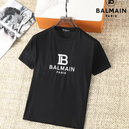 Balmain T-Shirts Short Sleeved For Men #1293453 $38.00 USD, Wholesale Replica Balmain T-Shirts