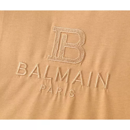 Replica Balmain T-Shirts Short Sleeved For Men #1293454 $38.00 USD for Wholesale