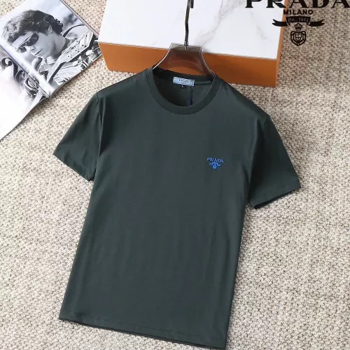 Prada T-Shirts Short Sleeved For Men #1293496 $38.00 USD, Wholesale Replica Prada T-Shirts