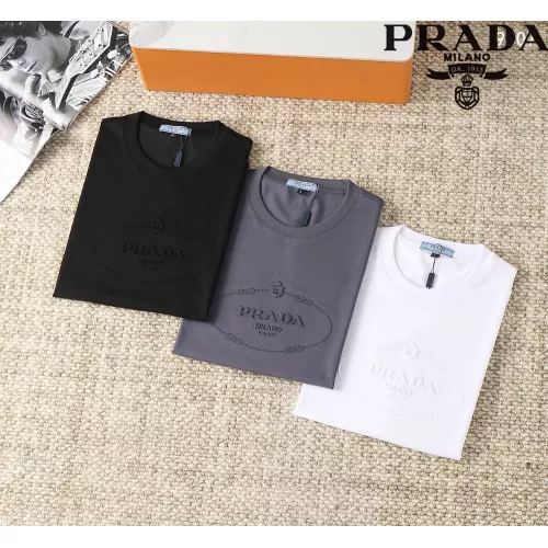 Replica Prada T-Shirts Short Sleeved For Men #1293513 $38.00 USD for Wholesale