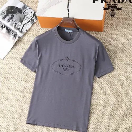 Prada T-Shirts Short Sleeved For Men #1293517 $38.00 USD, Wholesale Replica Prada T-Shirts