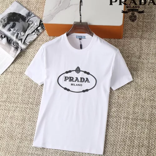 Prada T-Shirts Short Sleeved For Men #1293521 $38.00 USD, Wholesale Replica Prada T-Shirts