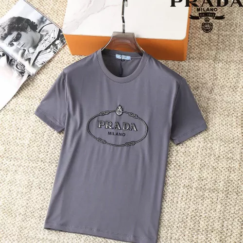 Prada T-Shirts Short Sleeved For Men #1293526 $38.00 USD, Wholesale Replica Prada T-Shirts