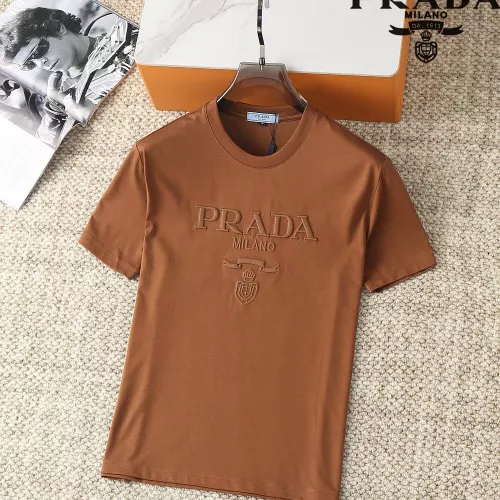 Prada T-Shirts Short Sleeved For Men #1293528 $38.00 USD, Wholesale Replica Prada T-Shirts