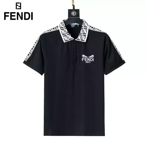 Fendi T-Shirts Short Sleeved For Men #1293536 $29.00 USD, Wholesale Replica Fendi T-Shirts