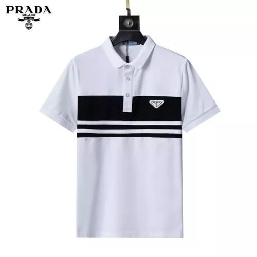 Prada T-Shirts Short Sleeved For Men #1293670 $29.00 USD, Wholesale Replica Prada T-Shirts