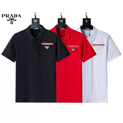 Replica Prada T-Shirts Short Sleeved For Men #1293676 $29.00 USD for Wholesale